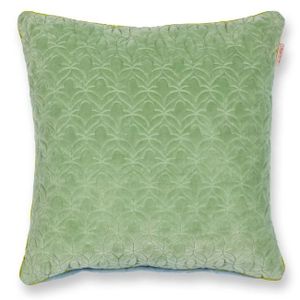 Pip Studio Quilty Dreams Vierkant Sierkussen Green (45x45 cm)