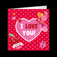 XL Greeting Cards I love you