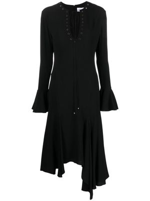 Blumarine robe sans manches à détails d'œillets - Noir