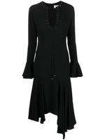Blumarine robe sans manches à détails d'œillets - Noir