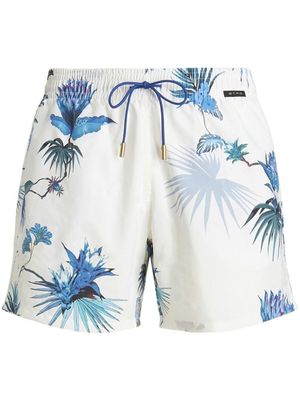 ETRO short de bain à imprimé graphique - Blanc