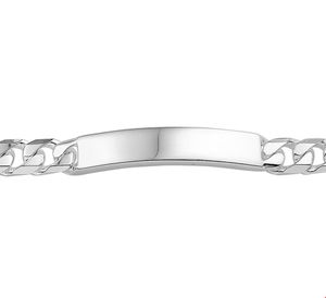 TFT Graveerarmband Zilver Gourmet Plaat 8 mm 21 cm