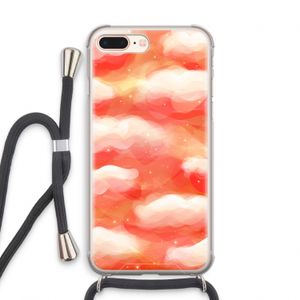 Lichte Wolken: iPhone 8 Plus Transparant Hoesje met koord