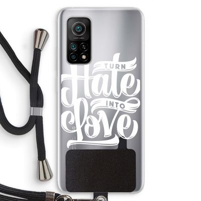 Turn hate into love: Xiaomi Mi 10T 5G Transparant Hoesje met koord