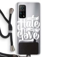 Turn hate into love: Xiaomi Mi 10T 5G Transparant Hoesje met koord