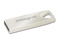 Integral 16GB USB2.0 DRIVE ARC METAL USB flash drive USB Type-A 2.0 Zilver