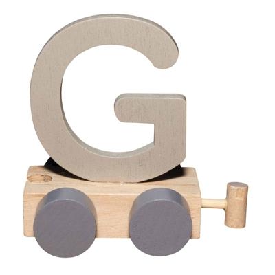 JeP kids houten treinletter G-zand