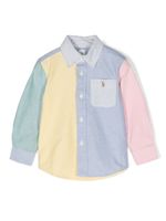 POLO RALPH LAUREN KIDS chemise Polo Pony à design colour block - Bleu