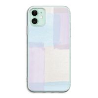 Square pastel: iPhone 11 Transparant Hoesje