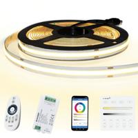 20 meter warm wit led strip cob met 504 leds per meter - complete set