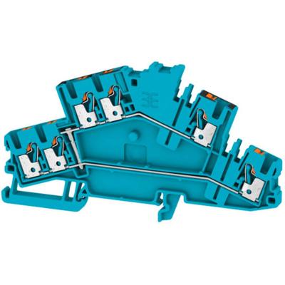 Weidmüller 2531530000 Doorgangsserieklem 5.10 mm Push-In-klem Blauw 50 stuk(s)