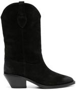 Ash bottes Dalton 55 mm en daim - Noir