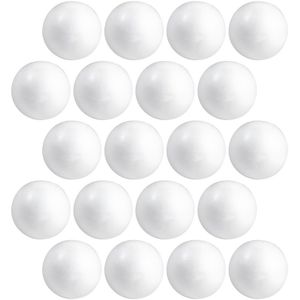 20x Beschilderbare piepschuim ballen/bollen 5 cm