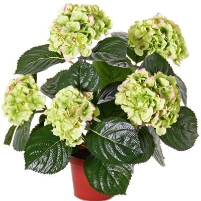 Mooie kunstplant met bloemen - Hortensia - roze - H36 cm - Dia 10 cm Mooie kunstplant met bloemen - Hortensia - roze - H36 cm - Dia 10 cm