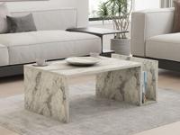 Salontafel MEMORY 87 cm wit marmer