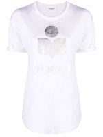 MARANT ÉTOILE t-shirt à logo métallisé - Blanc