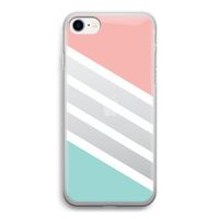 Strepen pastel: iPhone SE 2020 Transparant Hoesje Strepen pastel: iPhone SE 2020 Transparant Hoesje