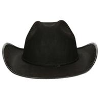 Cowboy/western hoed - voor volwassenen - zwart Cowboy/western hoed - voor volwassenen - zwart