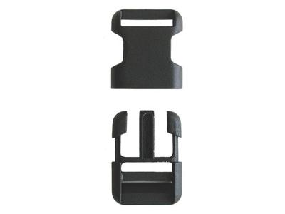 Fietstas Steeksluiting Clip Klein 25mm zwart
