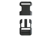 Fietstas Steeksluiting Clip Klein 25mm zwart