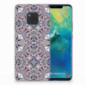 Huawei Mate 20 Pro TPU Siliconen Hoesje Flower Tiles