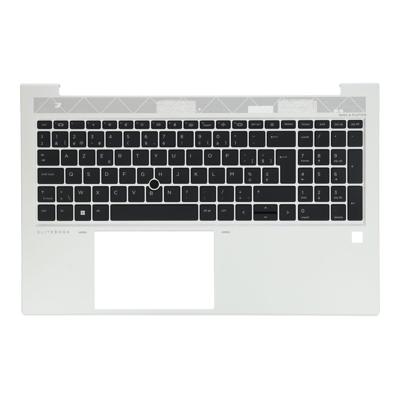 HP laptop toetsenbord azerty be + top cover, bl - zilver