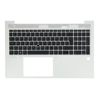 HP laptop toetsenbord azerty be + top cover, bl - zilver HP laptop toetsenbord azerty be + top cover, bl - zilver
