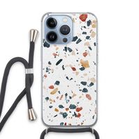 Terrazzo N°4: iPhone 13 Pro Transparant Hoesje met koord