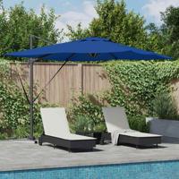 Parasol azuurblauw 286 x 285 x 270 cm Aluminium