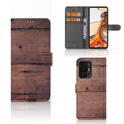Xiaomi 11T | 11T Pro | Book Style Case | Old Wood