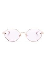 VALENTINO GARAVANI EYEWEAR lunettes de soleil à monture géométrique - Or