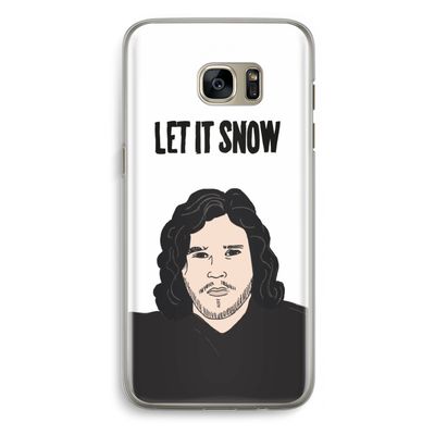 Let It Snow: Samsung Galaxy S7 Edge Transparant Hoesje