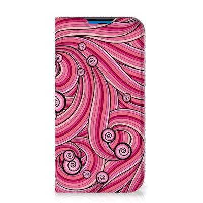 iPhone 14 Pro | Bookcase | Swirl Pink