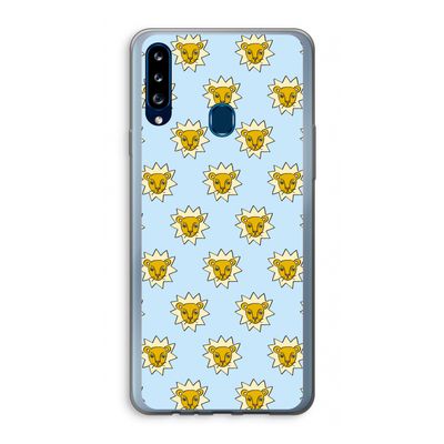 Leeuwenkoppen: Samsung Galaxy A20s Transparant Hoesje