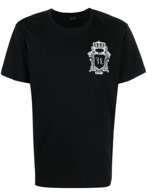 Billionaire t-shirt à logo Crest imprimé - Noir