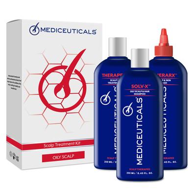 Mediceuticals Pakket Advanced Hair Restoration Scalp Treatment Kit Oily Scalp 1 Pak | Voor Vet Haar
