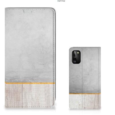 Samsung Galaxy A41 Book | Wallet Case | Wood Concrete