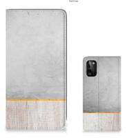 Samsung Galaxy A41 Book | Wallet Case | Wood Concrete