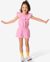 HEMA Kinder Jumpsuit Met Ruffle Roze (roze) - thumbnail