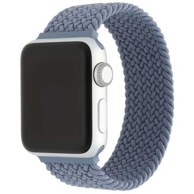Apple Watch Nylon Gevlochten Solo Band - Leisteen - 44, 45, 46 & 49mm - L
