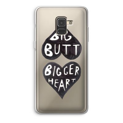 Big butt bigger heart: Samsung Galaxy A8 (2018) Transparant Hoesje