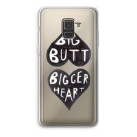 Big butt bigger heart: Samsung Galaxy A8 (2018) Transparant Hoesje