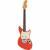 Fender Kurt Cobain Jag-Stang RW Fiesta Red elektrische gitaar met deluxe gigbag