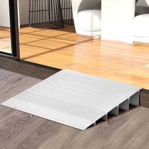 Drempeloploop 13 cm Instap in Hoogte Verstelbaar Stevig Aluminium Frame Antislip Oppervlak 317 kg Draagvermogen