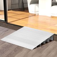 Drempeloploop 13 cm Instap in Hoogte Verstelbaar Stevig Aluminium Frame Antislip Oppervlak 317 kg Draagvermogen