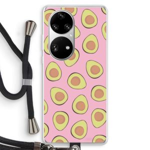 Dancing avocados: Huawei P50 Pro Transparant Hoesje met koord