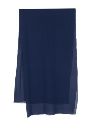 Alberta Ferretti foulard en soie - Bleu