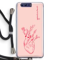 Blooming Heart: Honor 9 Transparant Hoesje met koord