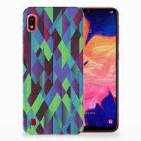 Samsung Galaxy A10 | TPU Hoesje | Abstract Green Blue
