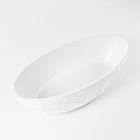Vrijstaand bad Mondiaz Holm | 180x85 cm | Solid surface | Ovaal | Talc